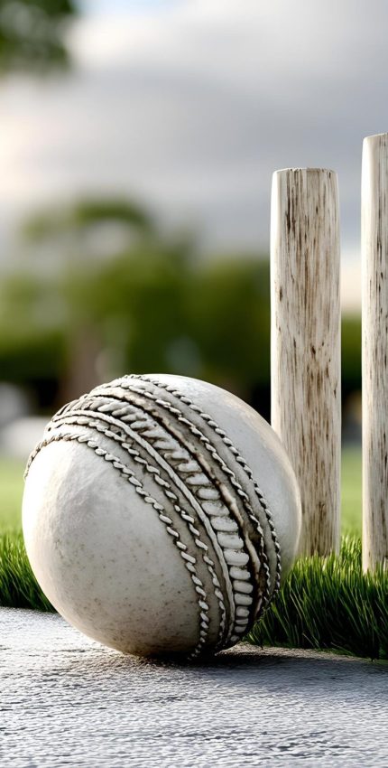 cricket-ball-and-wickets-on-grassy-pitch-outdoor-sports-scene-free-photo